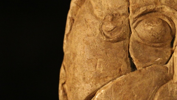 The marl head from Mšecké Žehrovice - detail. Photo: National muzeum
